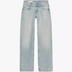 Zara Light Blue Straight Leg Jeans